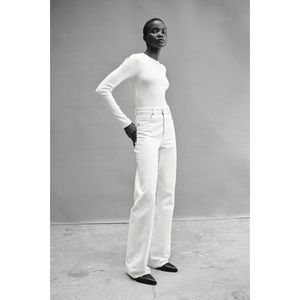NWT Zara Ribbed Bodysuit Sz L